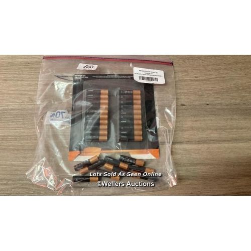 2067 - DURACELL AAA OPTIMUM BATTERIES / NEW / OPEN BOX / C27