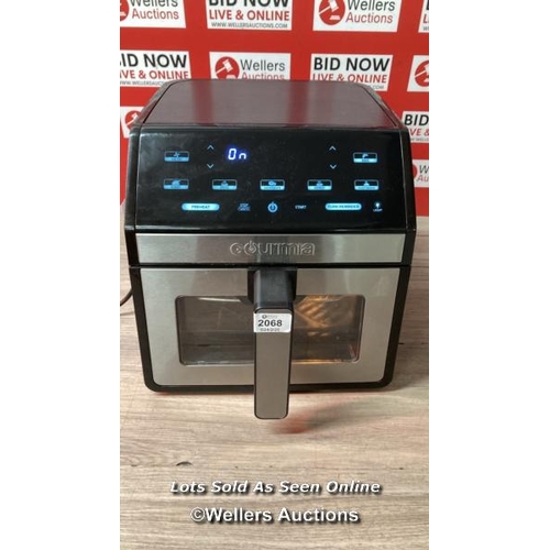 2068 - GOURMIA 7.6L DIGITAL AIR FRYER WITH LIGHT & WINDOW / POWERS UP / SIGNS OF USE / C27