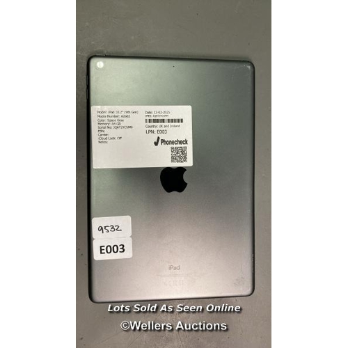 9532 - APPLE IPAD 10.2