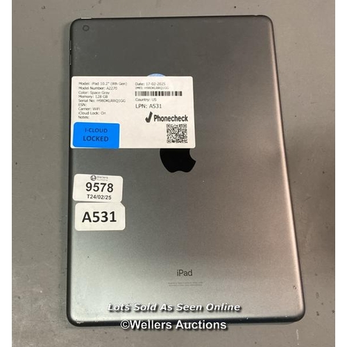 9578 - APPLE IPAD 10.2