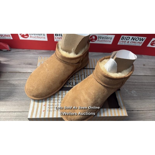 4005 - LADIES NEW SHEARLING ANKLE BOOTS UK SIZE 3 / H7 [282795]