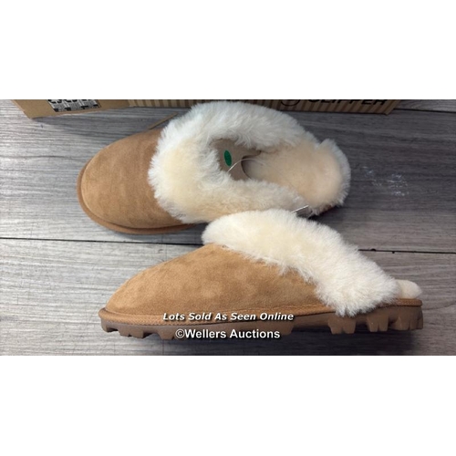 4010 - LADIES NEW SHEARLING SLIPPER UK SIZE 7 / H7 [282795]