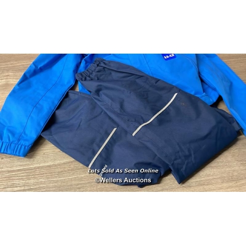 5695 - KIDS NEW PARADOX RAIN COAT AND TROUSERS - 11-12 YEARS - SEE IMAGES / E38