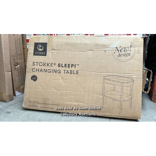 7084 - STOKKE SLEEPI CHANGING TABLE - NATURAL / APPEARS TO BE NEW / T6