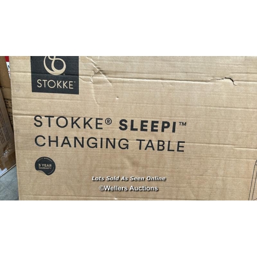 7084 - STOKKE SLEEPI CHANGING TABLE - NATURAL / APPEARS TO BE NEW / T6