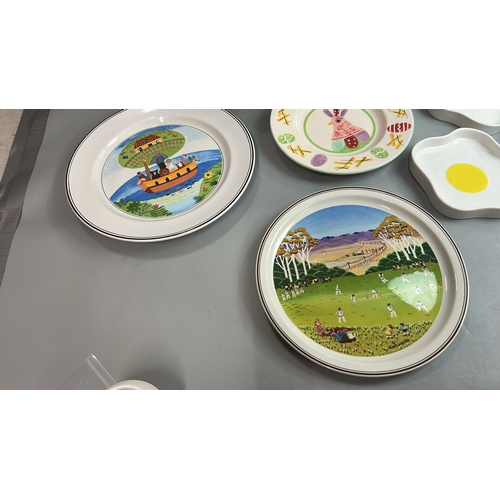 14 - Colorful kitchenware including Frog cheese dish, Appolia 