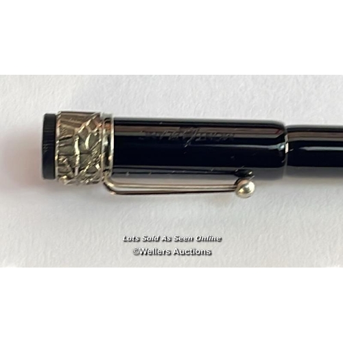 8011 - RRP: 595-MONT BLANC HERITAGE ROUGE & NOIR SPIDER METAMORPHOSIS SPECIAL EDITION BLACK FOUNTAIN PEN / ... 