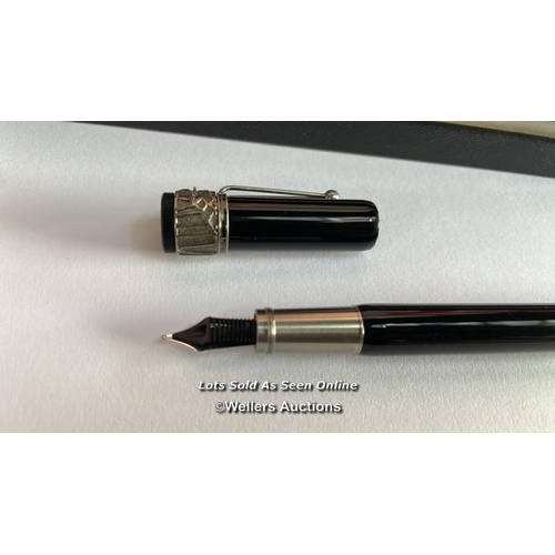 8011 - RRP: 595-MONT BLANC HERITAGE ROUGE & NOIR SPIDER METAMORPHOSIS SPECIAL EDITION BLACK FOUNTAIN PEN / ... 