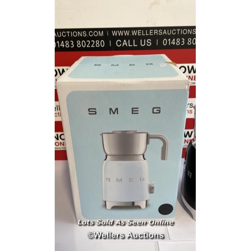 8028 - RRP: 179 - SMEG MILK FROTHER / BLACK / APPEARS NEW  / G49