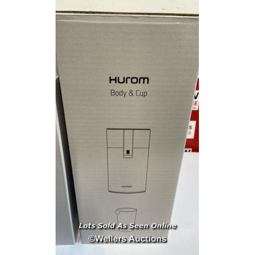 8046 - RRP: 599 - HUROM H400 SLOW JUICER / BLACK / APPEARS NEW OPEN BOX / G22