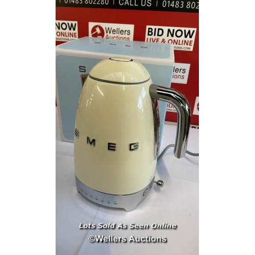 8060 - RRP: 179 - SMEG VARIABLE KETTLE / CREAM / MINIMAL SIGNS OF USE / G23