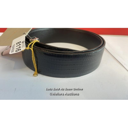 8116 - TOM FORD BELT / BLACK LEATHER / 105 / NEW WITH TAGS / SEE IMAGES / RRP: 267 / G84