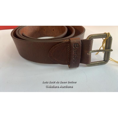 8117 - BARBOUR BELT / MATT LEATHER / L / NEW, WITHOUT TAGS / G84