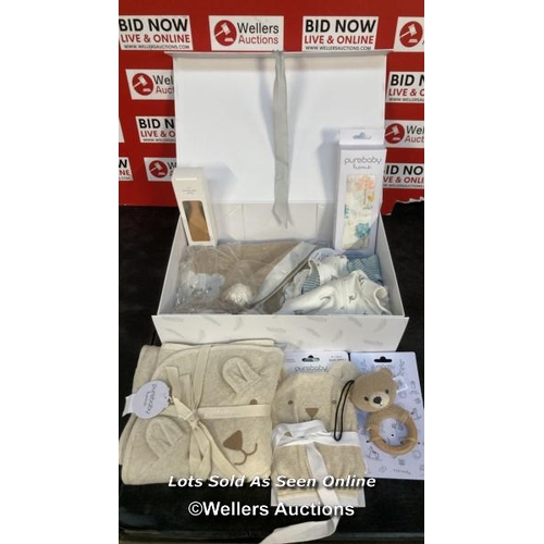 8157 - RRP: �170 PUREBABY NURSERY HAMPER / APPEARS NEW SLIGHTLY DAMAGED OUTER BOX / G53