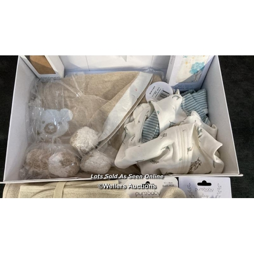 8157 - RRP: �170 PUREBABY NURSERY HAMPER / APPEARS NEW SLIGHTLY DAMAGED OUTER BOX / G53