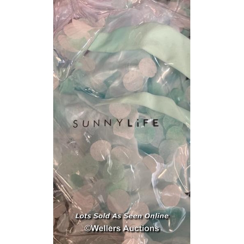 8175 - SUNNYLIFE KIDS INFLATABLE BEACH BALL GLITTER / SLIGHTLY MARKED / G53