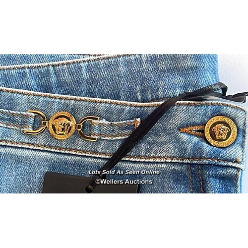 8204 - RRP: 275 - VERSACE FLARED JEANS / NEW WITH TAGS / G64