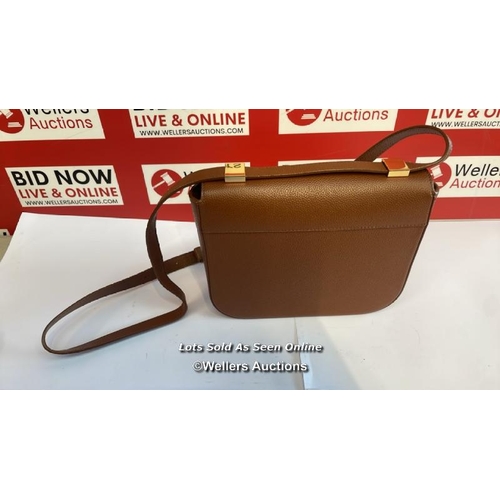 8209 - RRP: 395 - DEMELLIER THE VANCOUVER LEATHER CROSSBODY BAG / TAN / APPEARS NEW WITHOUT TAGS  / G64