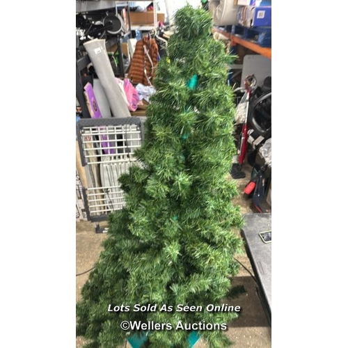 8221 - EX-DISPLAY CHRISTMAS TREE / 2 PARTS / SEE IMAGES / W2