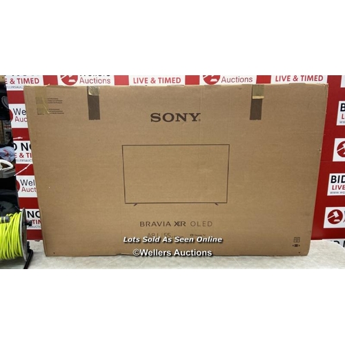 8601 - SONY BRAVIA XR55A80LU 55 INCH OLED 4K ULTRA HD TV , POWERS UP WITH PICTURE , SOUND WORKING , VERY GO... 