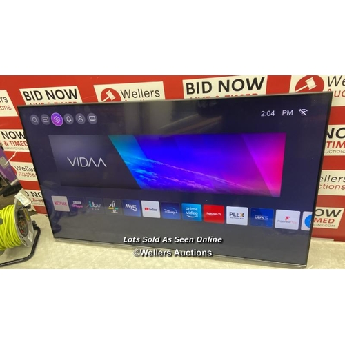 8602 - HISENSE 55U6KQTUK 55 INCH MINI LED 4K UH TV , POWERS UP WITH PICTURE , SOUND WORKING , VERY GOOD CON... 