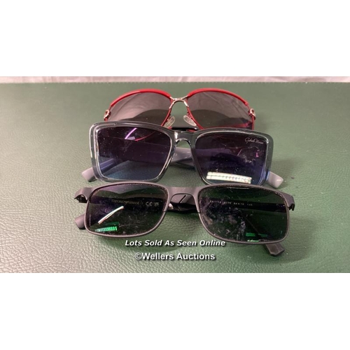 9832 - SUNGLASSES X3 INC. JUNIRE CAT3 P, GABRIELLA MARIONI GM3644, EMPORIO ARMANI EA 1112