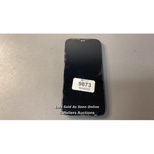 9873 - IPHONE 12/ A2403/ BLACK/64GB/ IMEI-35970882132208 (I-CLOUD LOCKED)