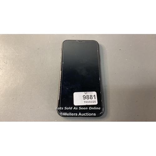 9881 - IPHONE 11/ A2221/ BLACK/128GB/ IMEI-352737599277994 (I-CLOUD LOCKED)