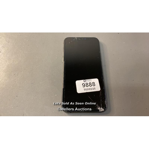 9888 - IPHONE 11 PRO/ A2215/ SPACE GRAY/64GB/ IMEI-352827111271029 (I-CLOUD LOCKED) (SCREEN DAMAGE)