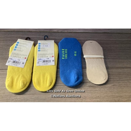 7005 - X4 NEW FLAKE SOCKS - NEW WITH TAGS BUT DIRTY - SIZES 37-38 - SEE IMAGES / G11