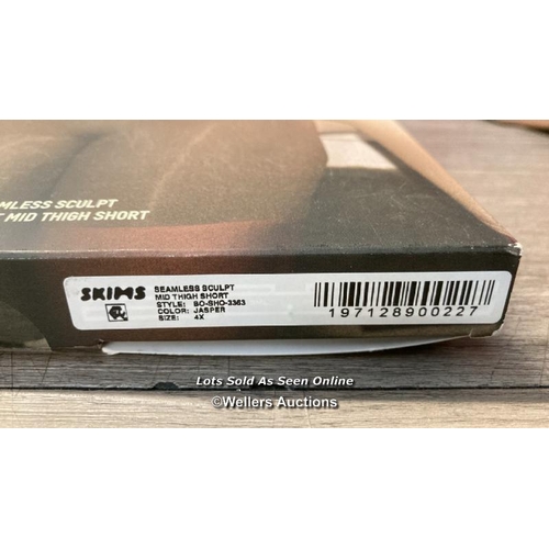 7024 - NEW SKIMS MID WAIST MID THIGH SHORT - JASPER - 4XLARGE - RRP: �38 - SEE IMAGES / G11