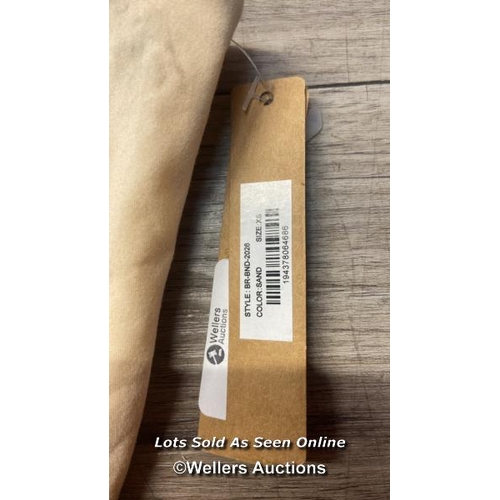 7043 - NEW SKIMS BANDEAU - SAND - XSMALL - DIRTY - SEE IMAGES / G11