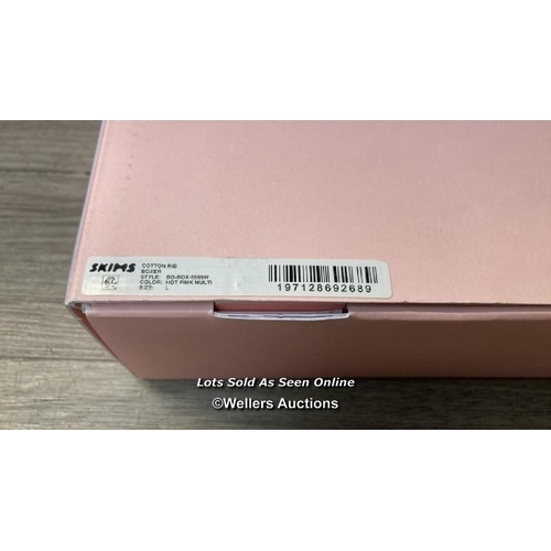 7046 - NEW SKIMS X3 COTTON RIB BOXERS - MULTI COLOUR - LARGE / G11