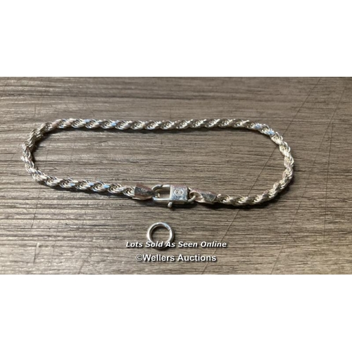 4738 - HATTON LABS BRACELET ROPE CHAIN / 21.5CM / APPEARS NEW / RRP: 190 / G35