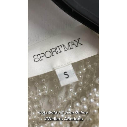 4831 - SPORTMAX AFOSO DRESS / S / BIANCO OTTICO / NEW WITH TATGS / S / RRP: 2635 / WITH IMPERFECTION ON THE... 