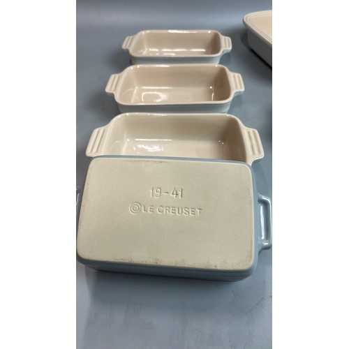 52 - Assorted Le Creuset ceramic oven dishes largest 31cm wide / T25