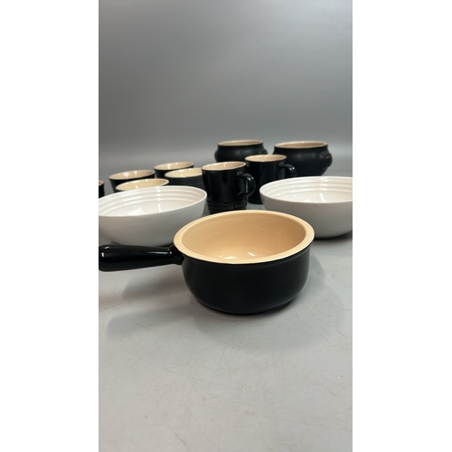 56 - Le Creuset ceramic kitchenware including mugs, bowls, soup bowls and ramekins  / T27