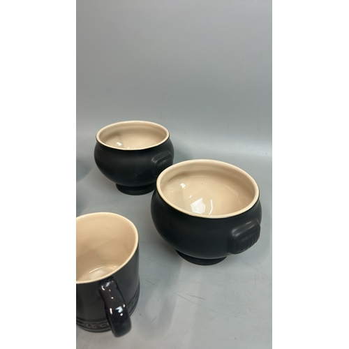 56 - Le Creuset ceramic kitchenware including mugs, bowls, soup bowls and ramekins  / T27