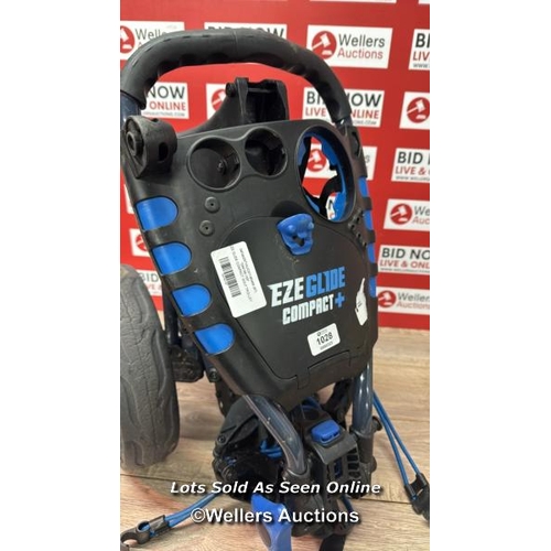 1028 - EZE GLIDE COMPACT GOLF TROLLEY / SIGNS OF USE / SEE IMAGES / A23