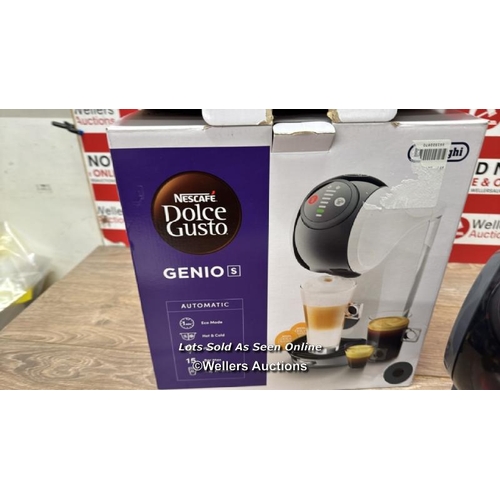 1034 - DE'LONGHI DOLCE GUSTO GENIO S PLUS COFFEE MACHINE, EDG315.B / POWERS UP / MINIMAL SIGNS OF USE / SEE... 