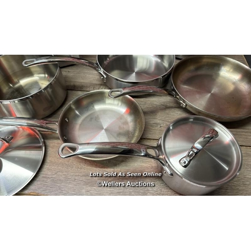 1039 - TRAMONTINA STAINLESS COOKWARE SET / SIGNS OF USE / SEE IMAGES / A26