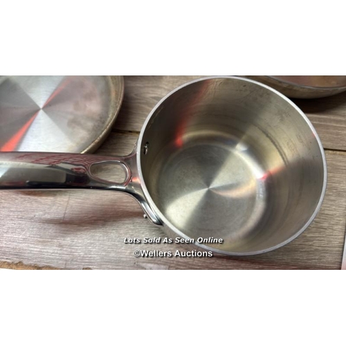 1039 - TRAMONTINA STAINLESS COOKWARE SET / SIGNS OF USE / SEE IMAGES / A26