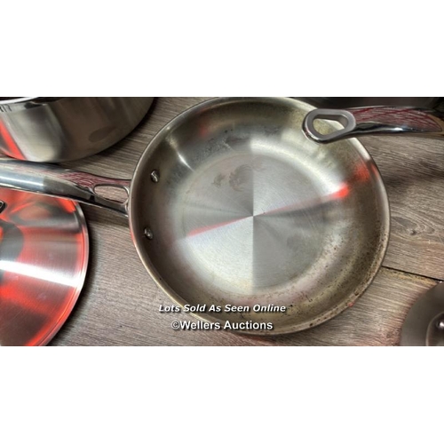 1039 - TRAMONTINA STAINLESS COOKWARE SET / SIGNS OF USE / SEE IMAGES / A26