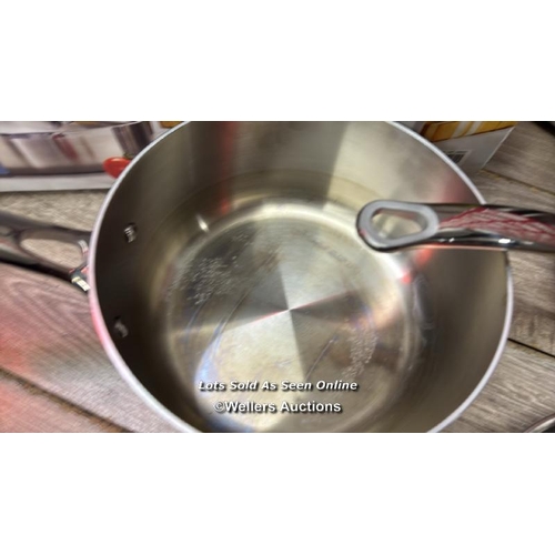 1039 - TRAMONTINA STAINLESS COOKWARE SET / SIGNS OF USE / SEE IMAGES / A26