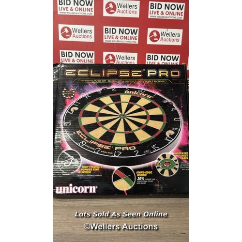 1062 - UNICORN ECLIPSE PRO BRISTLE DARTBOARD / APPEARS NEW / SEE IMAGES / A31