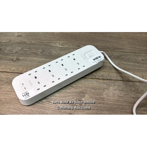 1071 - BELKIN 8-WAY SURGE  PROTECTOR  / POWERS UP / SIGNS OF USE / SEE IMAGES / A27