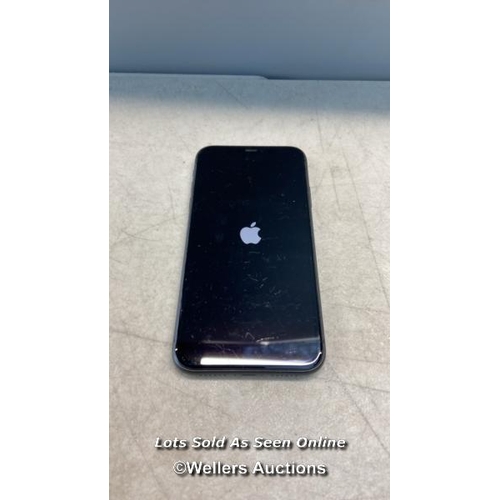 1838 - IPHONE 11/ A2221/ BLACK/ 128GB/ IMEI: 354005105556204/ I-CLOUD UNLOCKED  / H52