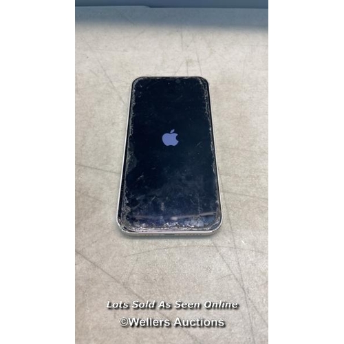 1841 - IPHONE 12/ A2403/ WHITE/ 64GB/ IMEI: 352619272230864/ I-CLOUD UNLOCKED - SCREEN AND BACK DAMAGED  / ... 