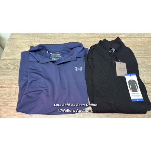 125 - 2X GENTS NEW INCL. DOUGLAS HAYWARD & UNDER ARMOUR / L / C7 [280830]