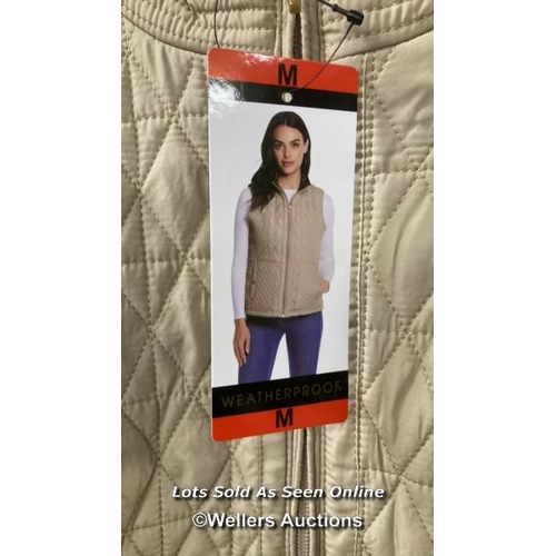 134 - LADIES NEW WEATHERPROOF VINTAGE QUILTED GILLET / M / C8 [280830]